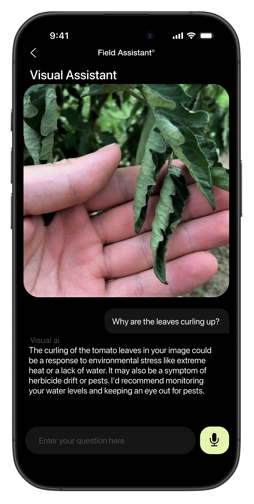 Field Assistant smart insights interface